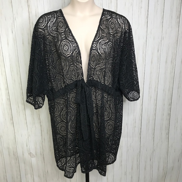 Liz & Me Other - Liz & Me Mesh Lace Swimsuit Cover Up 3X